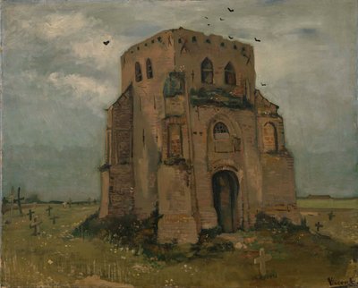 La vecchia torre della chiesa a Nuenen (Il cimitero dei contadini) da Vincent van Gogh